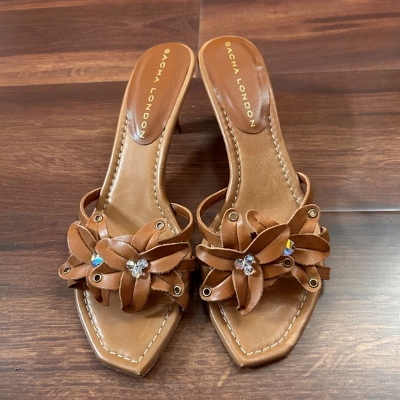 🍂SALE🍂  SACHA LONDON Low Heeled Sandals size 38.5 - Picture 3 of 6